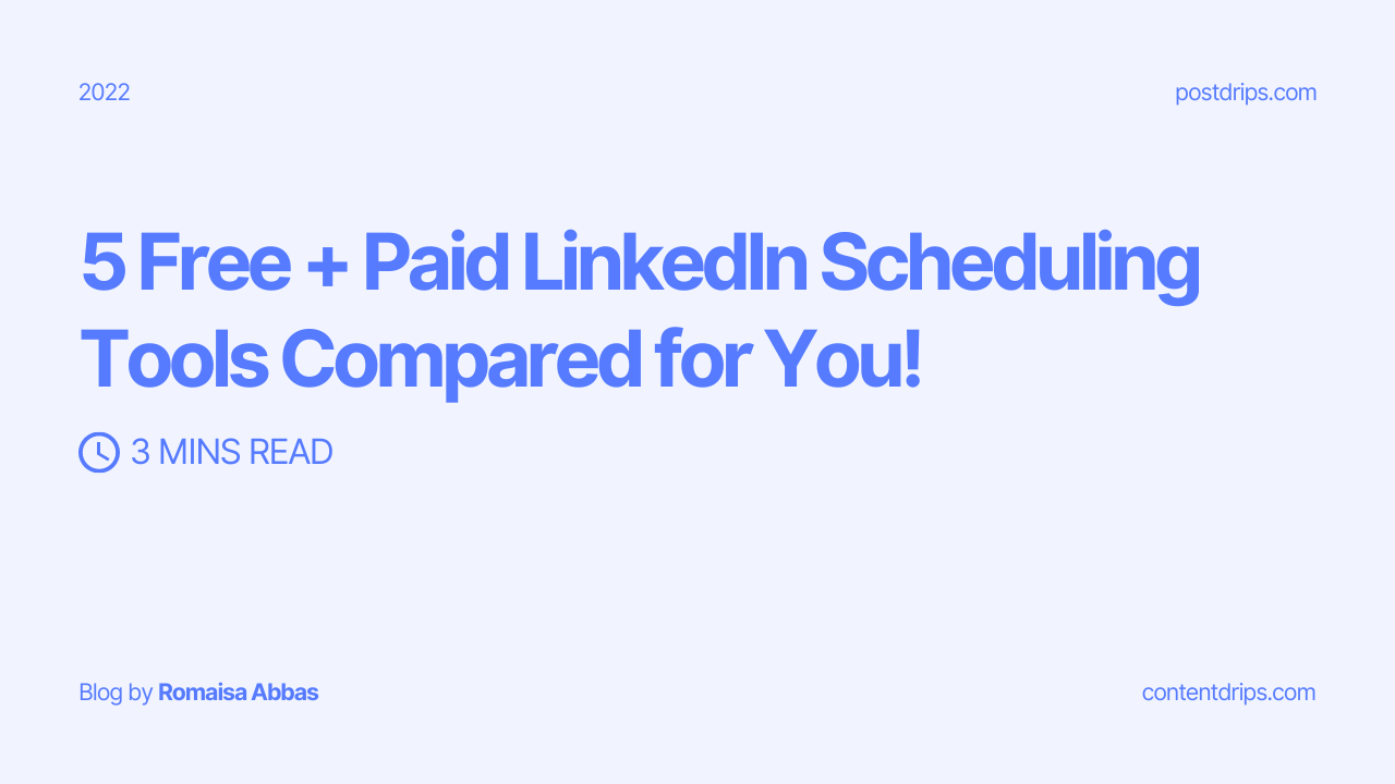 linkedin scheduling tools comparison