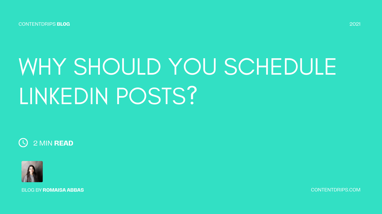 Reasons to Schedule LinkedIn Posts